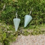 Aventurine-earrings-(pyramid)