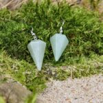 Aventurine-earrings-(pyramid)