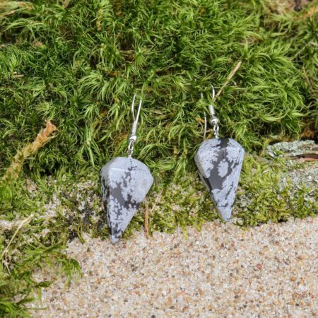 Snowflake-Obsidian-Earrings-(Pyramid)