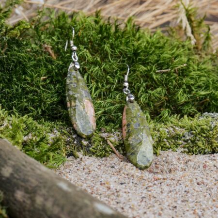 Unakite-earrings-(teardrops)