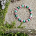 Malachite-and-rhodochrosite-bracelet