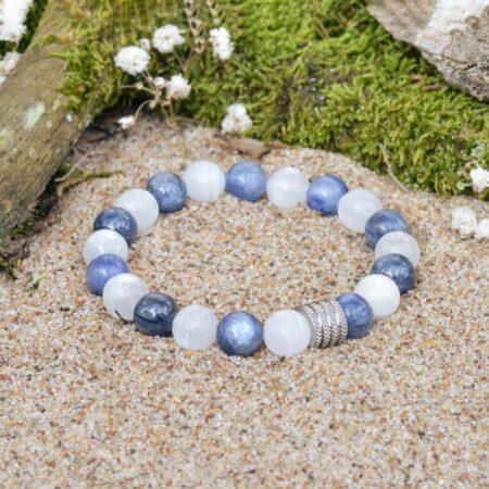 Kyanite-and-selenite-bracelet