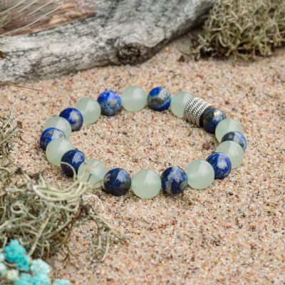 Armband aus Aventurin und Lapislazuli