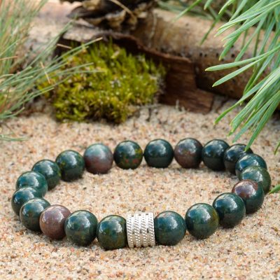 Heliotrop (Blutstein)-Armband