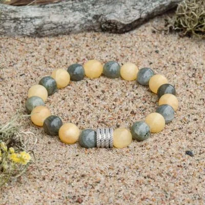 Kalcito ir Labradorito Apyrankė