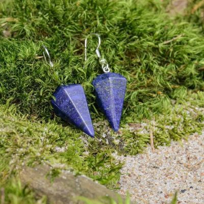 Lapislazuli Pyramiden Ohrringe