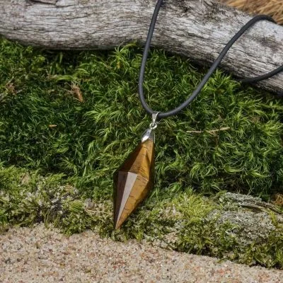 Tigerauge Pyramiden Anhänger