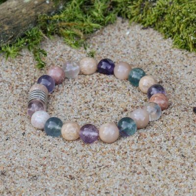 Feldspat und Fluorit Armband