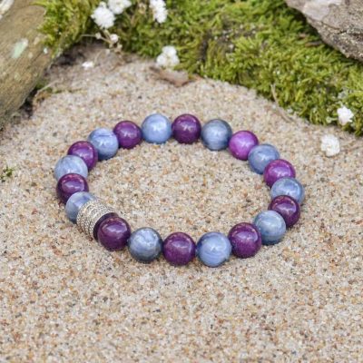 Sugilith-- und Kyanit-Armband