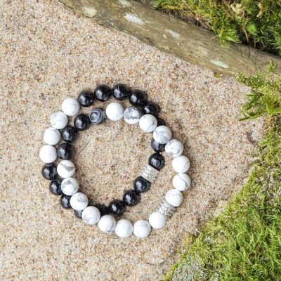 Yin und Yang Paar Armbänder
