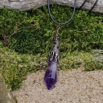 Amethyst-Zepter-Anhänger
