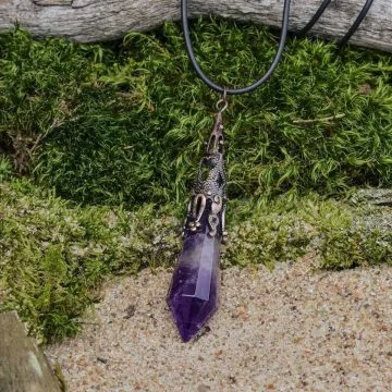 Amethyst-Zepter-Anhänger